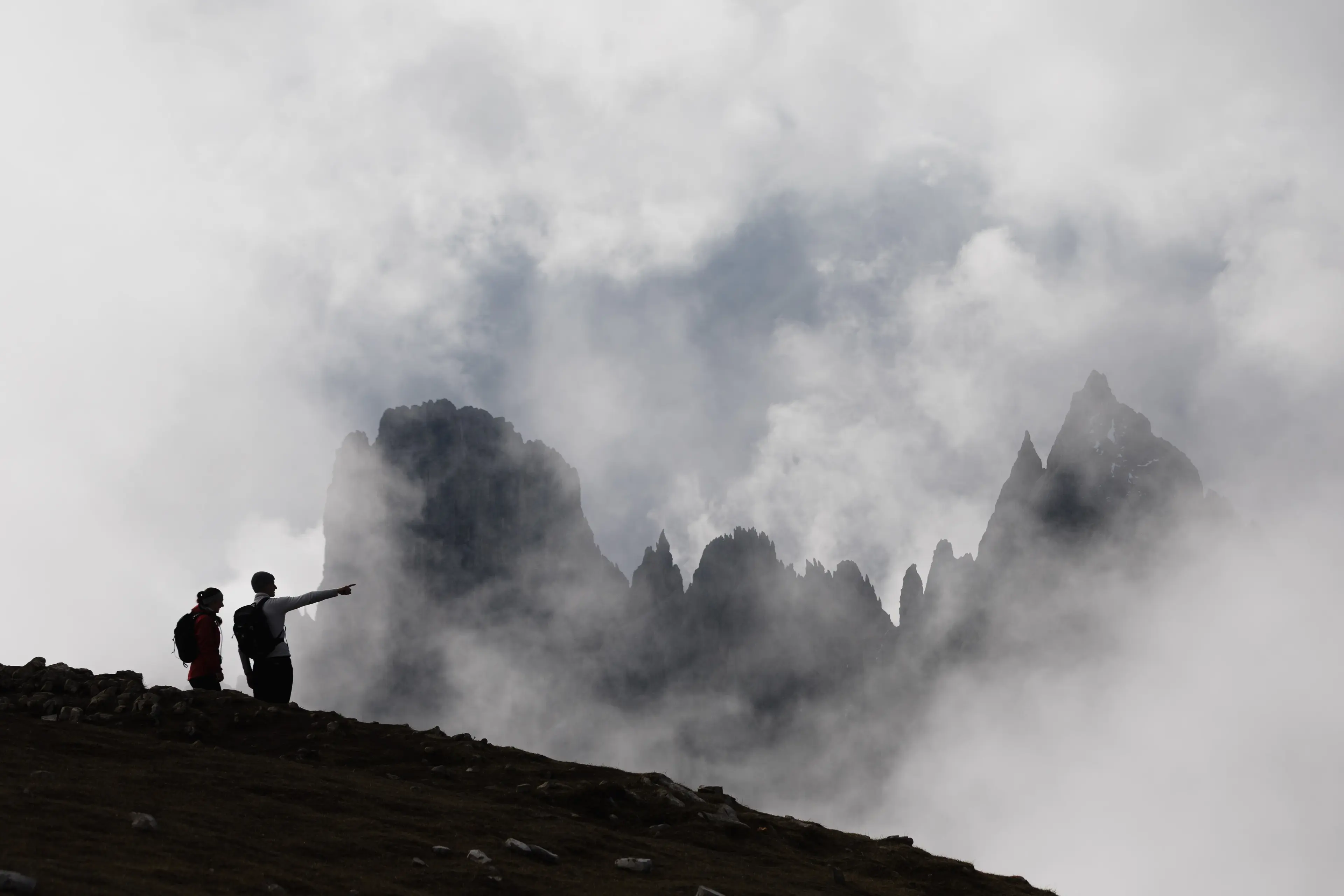 Foggy morning at Misurina