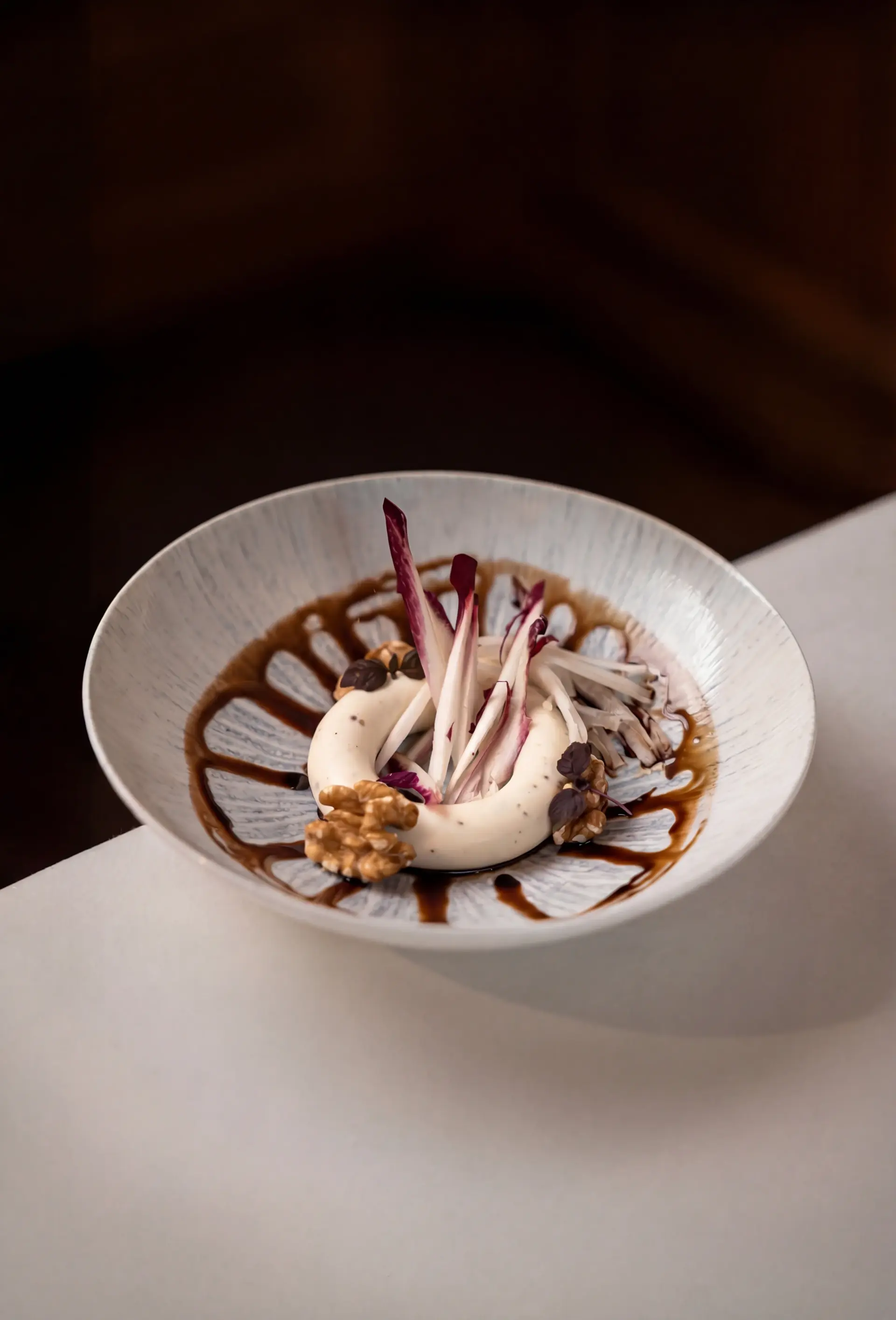A plate with food on it